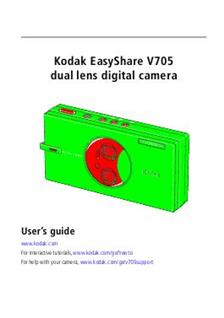 Kodak EasyShare V 705 manual. Camera Instructions.